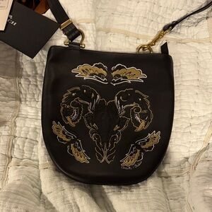 Coach Chelsea Champlain Bonnie Cashin Tattoo Sling Bag Black Kisslock